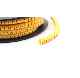 EC-O Type Yellow Tubes Concave Conversed Shaped Cable Markers (No.1)