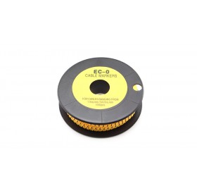 EC-O Type Yellow Tubes Concave Conversed Shaped Cable Markers (No.4)