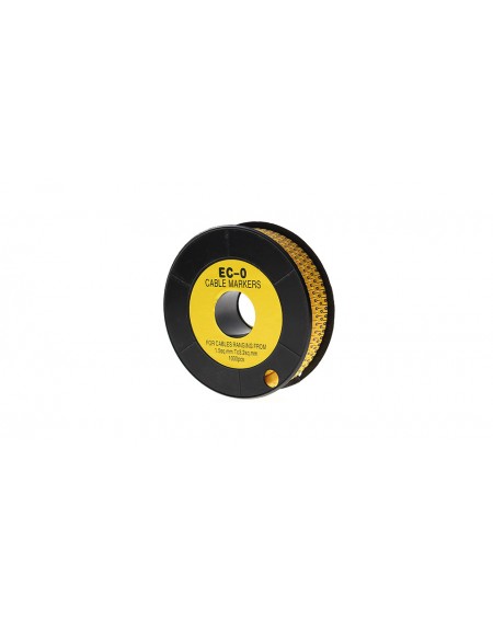 EC-O Type Yellow Tubes Concave Conversed Shaped Cable Markers (No.8)