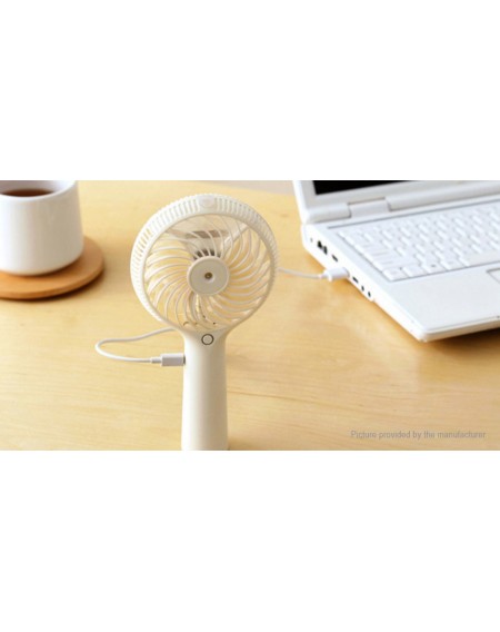 Ziyouxing USB Rechargeable Handheld Cooling Fan Mist Humidifier