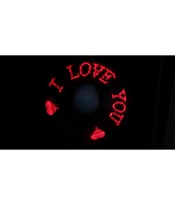 USB Powered Cooling Fan w/ Red LED Flashing Words