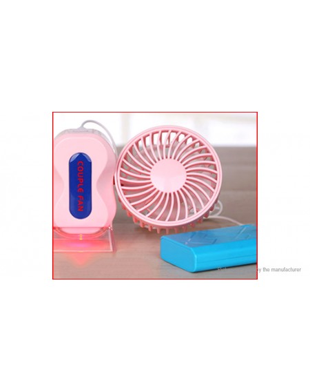 Portable USB Rehargeable Folding Mini Couple Cooling Fan