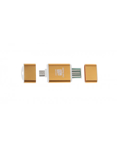Micro-USB OTG MicroSD Memory Card Reader w/ Card Adapter